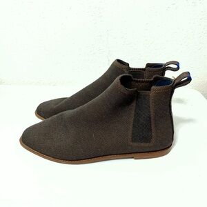 Rothy's Dark Brown Chelsea Boots men’s sz 11 stretch ankle dress shoes